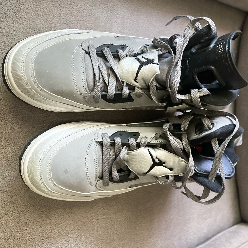 Used.  Air Jordan’s. Size- 11. Very Good Condition. Black, Gray